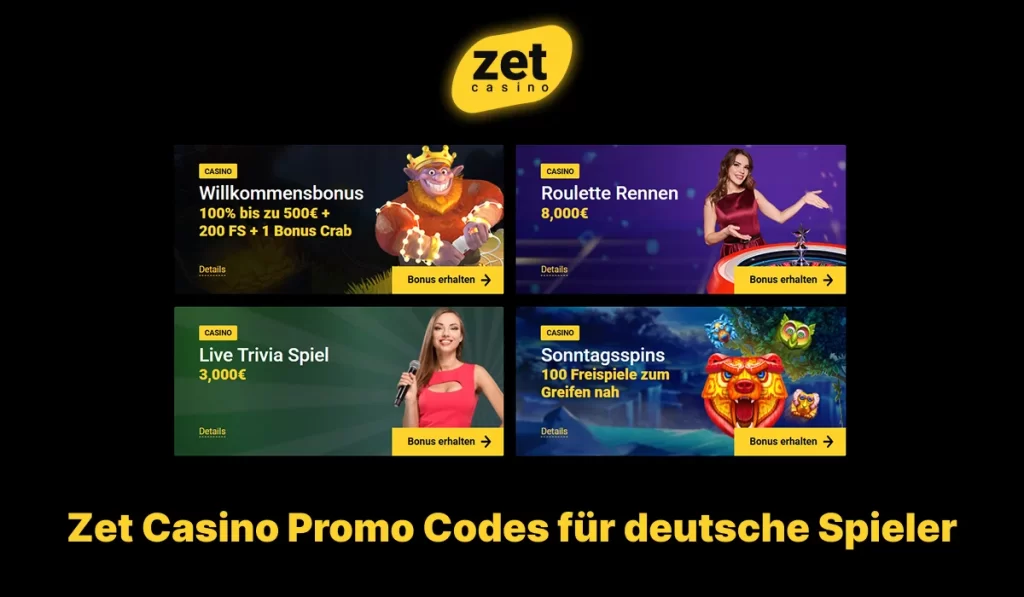 Zet Casino Promo Codes Intro Bild