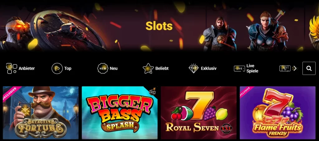 Online-Spielautomaten bei Casino Zet