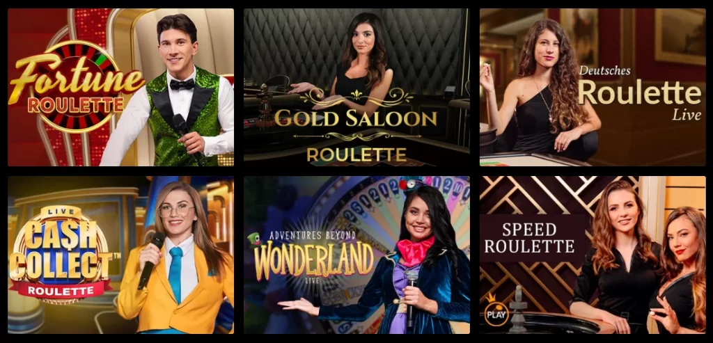 Zet Live Casino Abschnitt